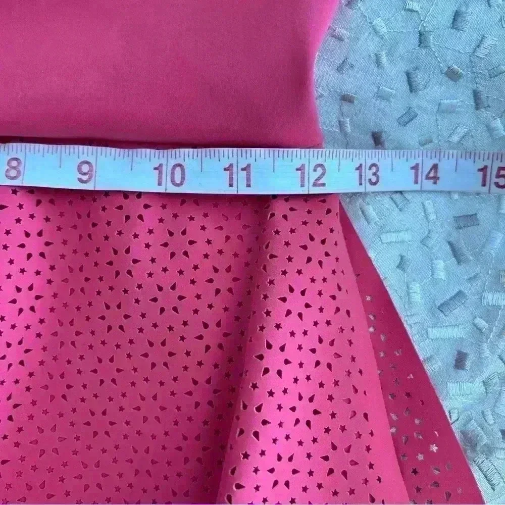 Chiara Boni la petite robe Dominik Laser-cut Peplum Dress In Peach size 38 us 2 - Picture 8 of 13